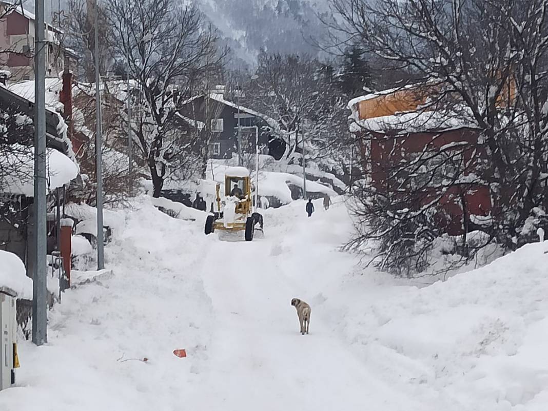 O ilimiz 55 yıllık rekorunu kırdı! Sokakta kayak yaptılar 3